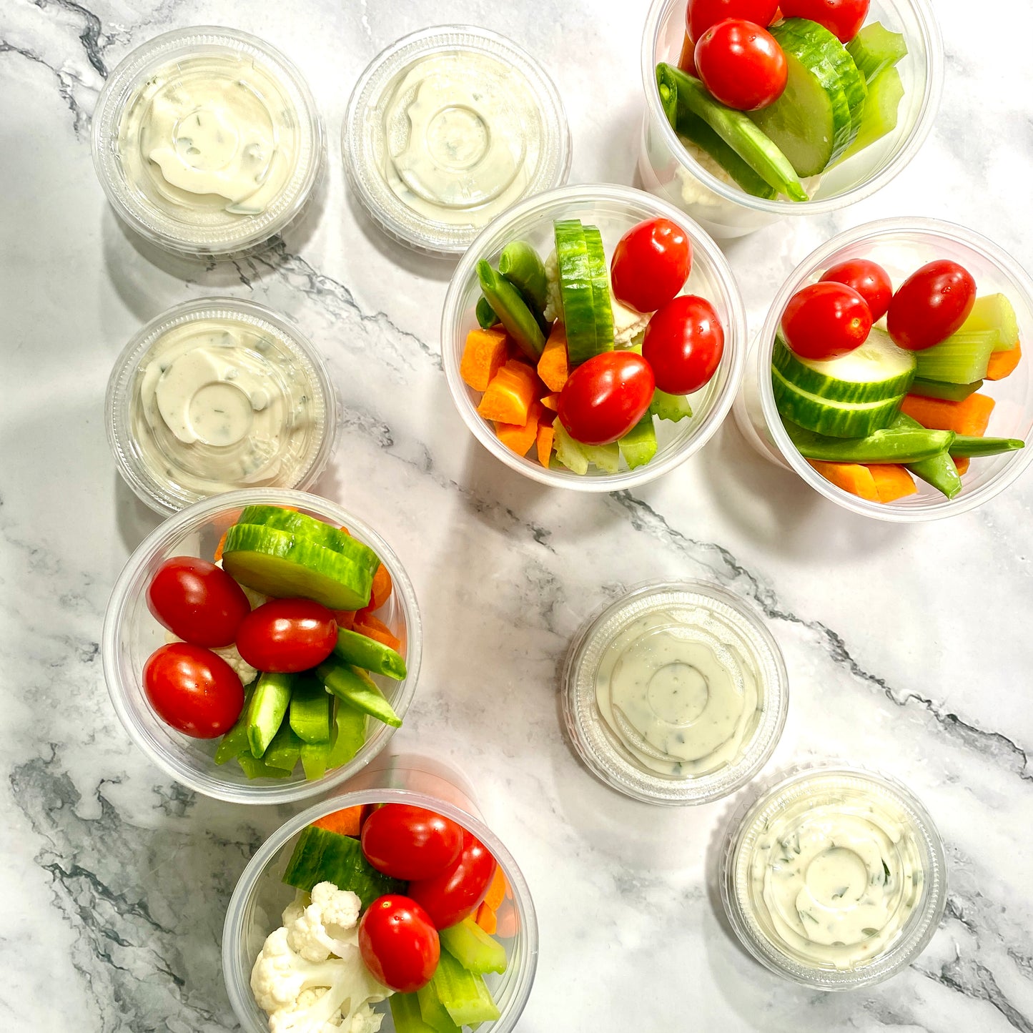 Fresh Veggie Cups (4) (VG,GF) PRE-ORDER