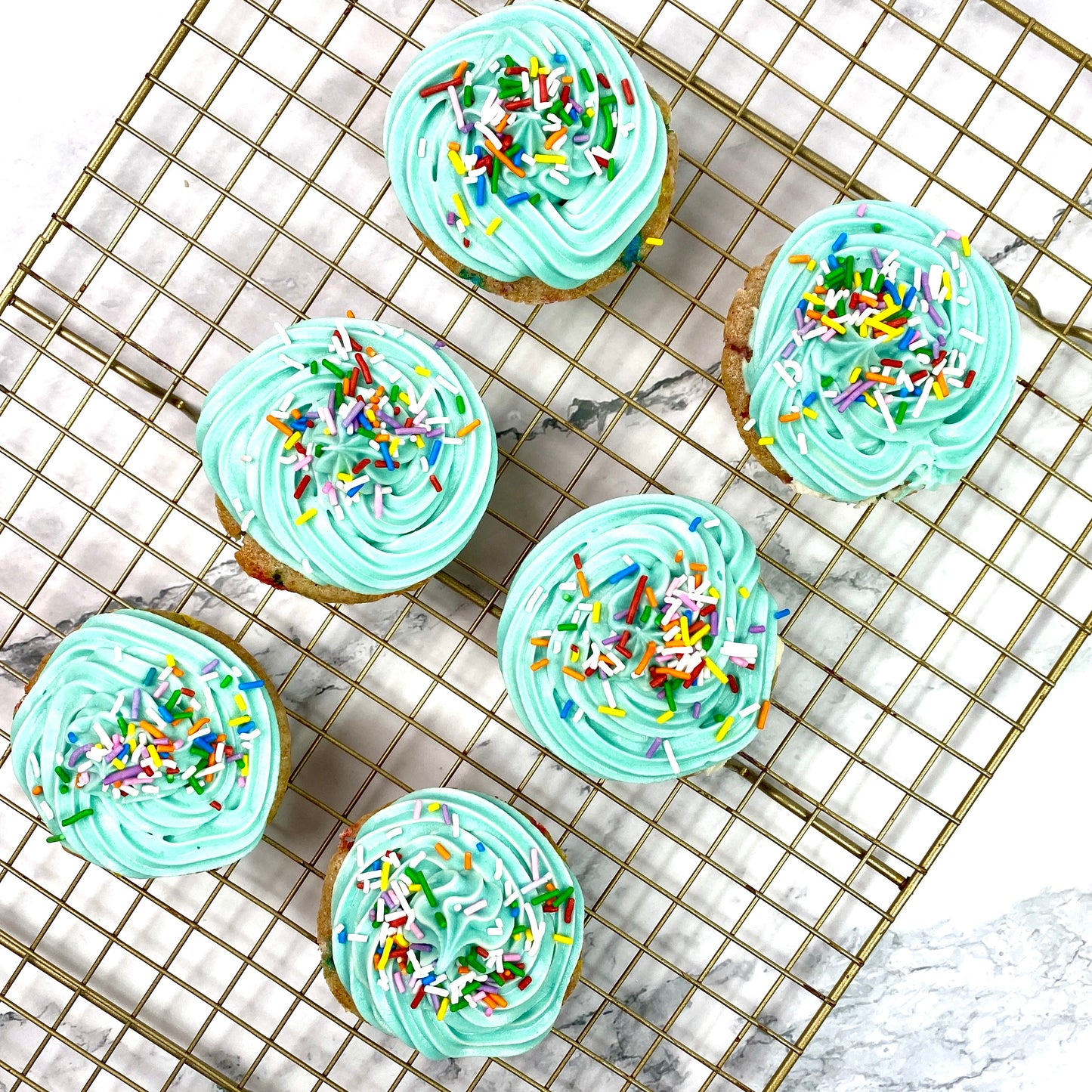 NEW! Funfetti Cupcakes (6) (VG) SAT APR 4