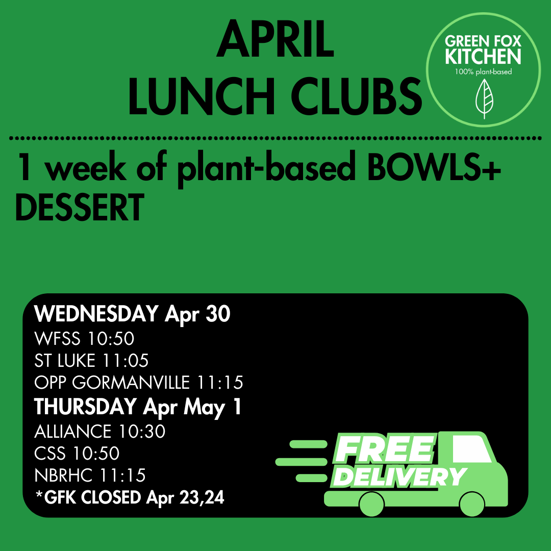 NEW! APRIL Lunch Club BOWLS+DESSERT