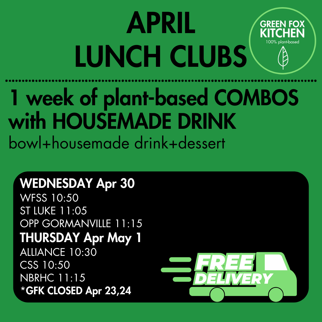 APRIL Lunch Club COMBOS HOUSEMADE DRINK