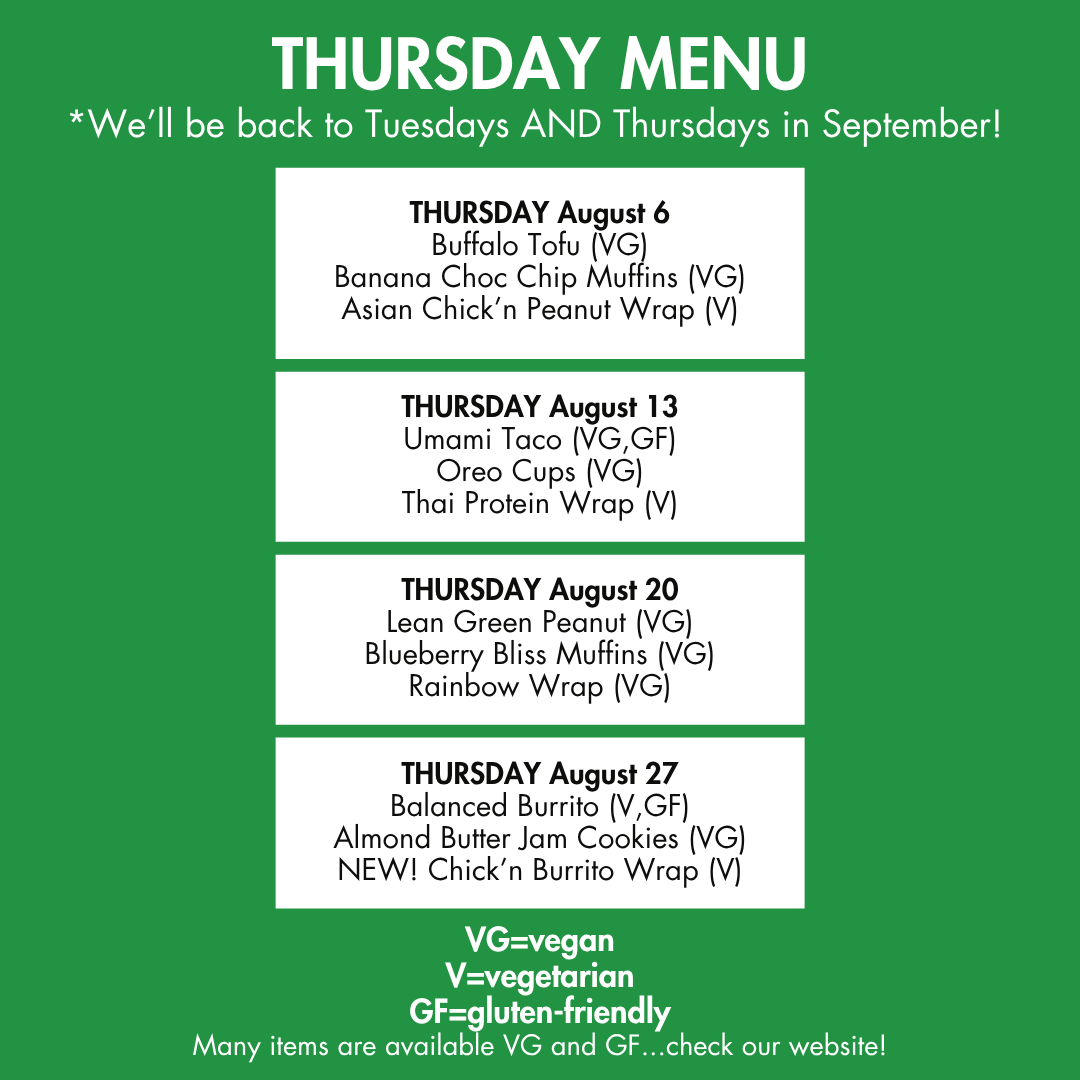 THURSDAY Lunch Clubs