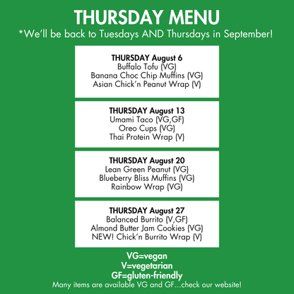 THURSDAY Lunch Clubs
