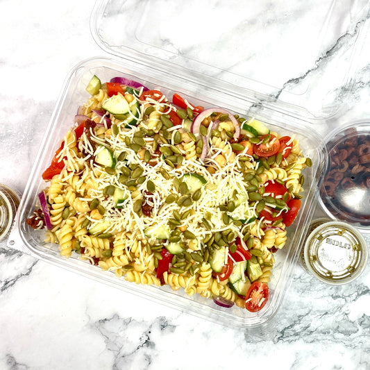 NEW! Polished Pasta Salad (serves 4+) (V) *VG,GF available