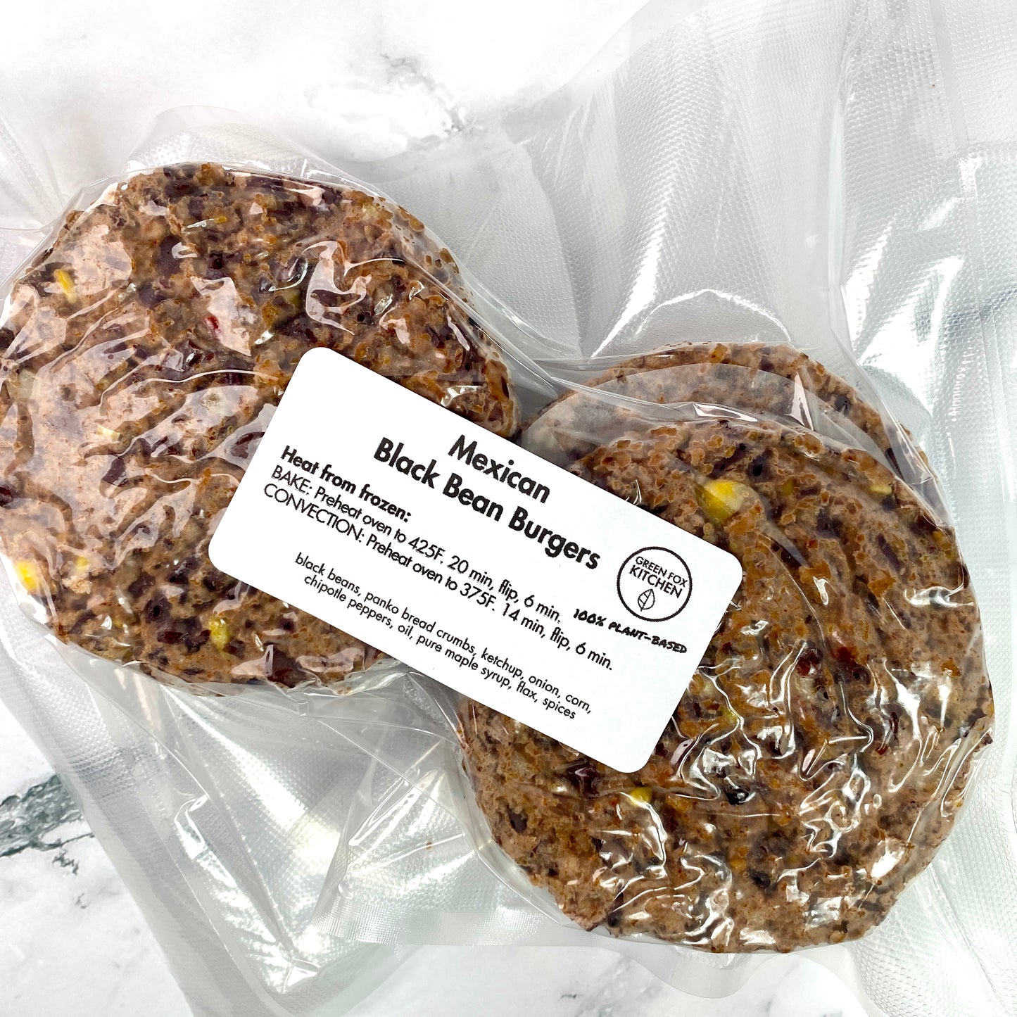 Mexican Black Bean Burgers (6) FROZEN