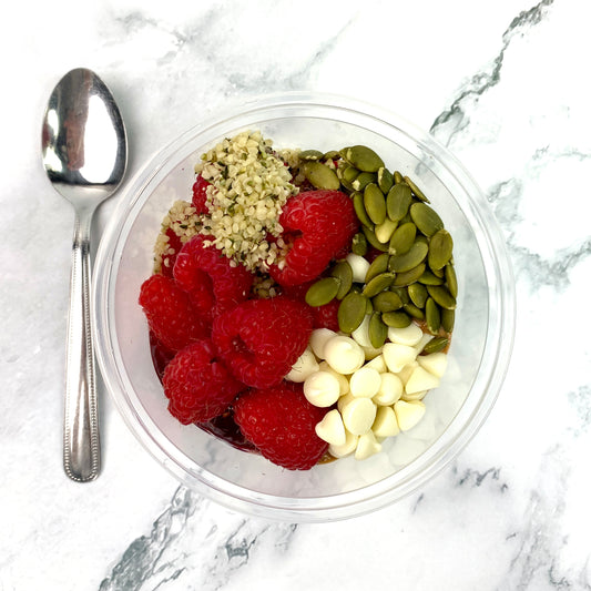 Raspberry Chocolate Yogurt Bowl (V,GF) OCT 3