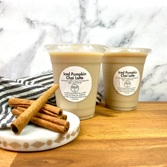 Iced Pumpkin Chai Latte (VG,GF) OCT 11