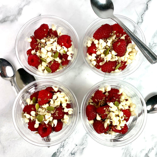 Raspberry White Chocolate Yogurt Cup (V,GF) MAR 3