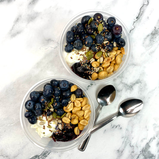 NEW! Blueberry Peanut PROTEIN Oats (V) APR 28