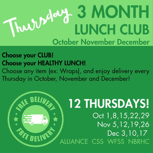 THURSDAY Lunch Clubs OCT NOV DEC