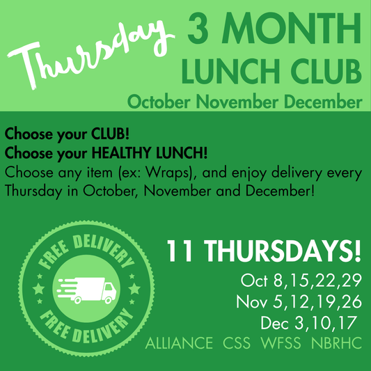 THURSDAY Lunch Clubs OCT NOV DEC