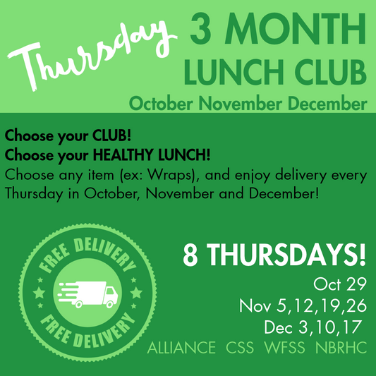 THURSDAY Lunch Clubs OCT NOV DEC