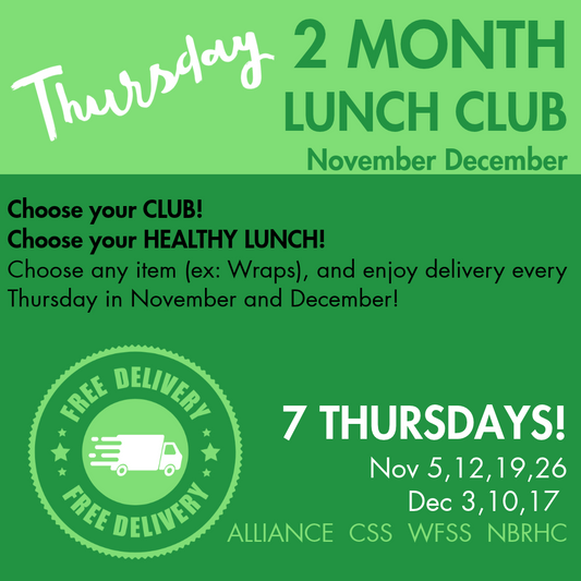 THURSDAY Lunch Clubs NOV DEC