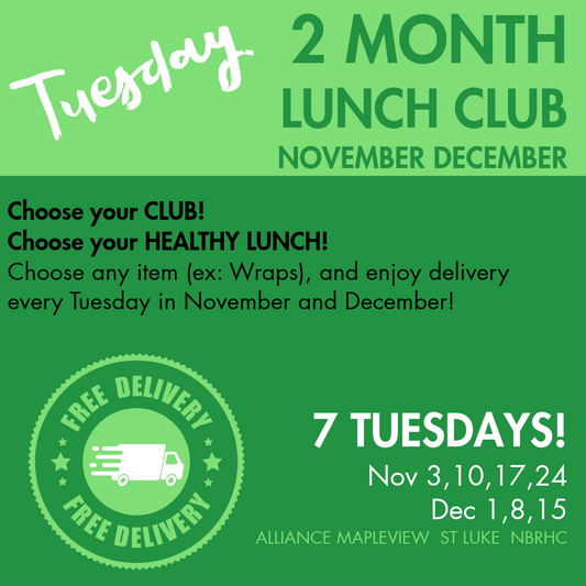 TUESDAY Lunch Clubs NOV DEC