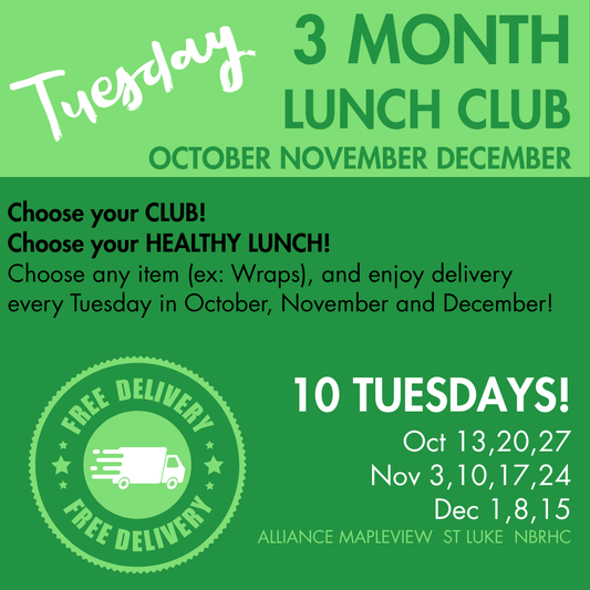 TUESDAY Lunch Clubs OCT NOV DEC