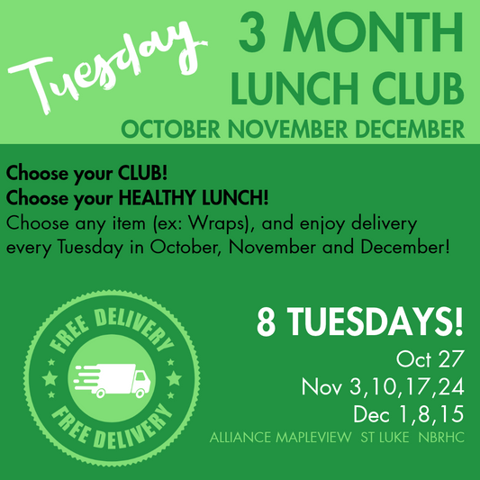 TUESDAY Lunch Clubs OCT NOV DEC