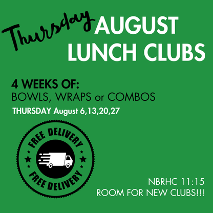 THURSDAY Lunch Clubs