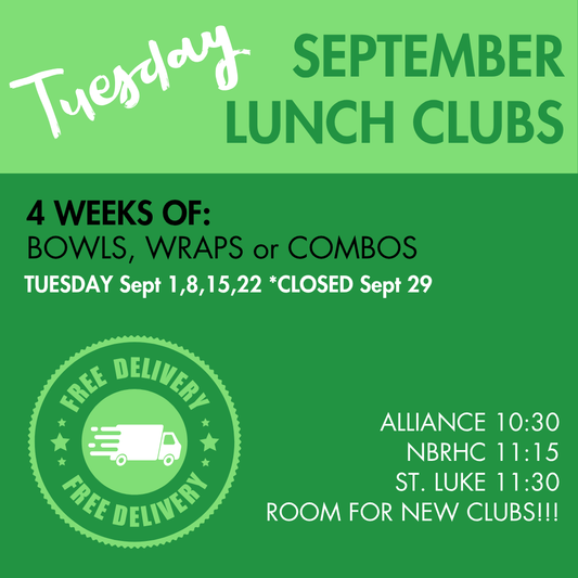 TUESDAY Lunch Clubs