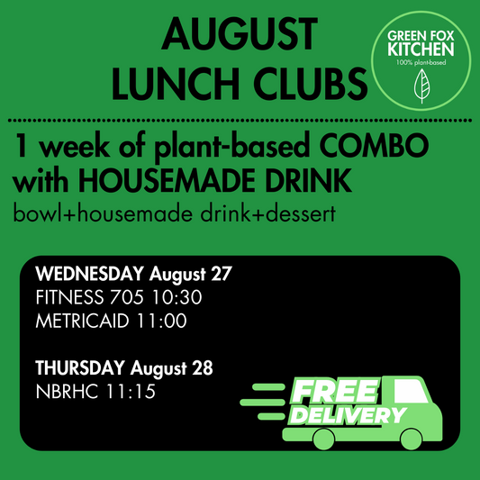 AUGUST Lunch Club COMBOS HOUSEMADE DRINK