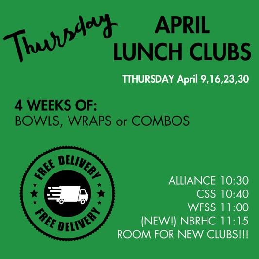 THURSDAY Lunch Clubs