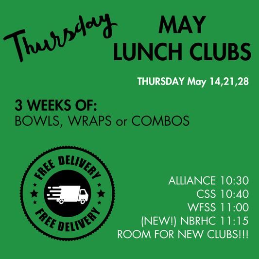 THURSDAY Lunch Clubs
