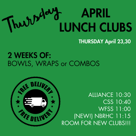 THURSDAY Lunch Clubs