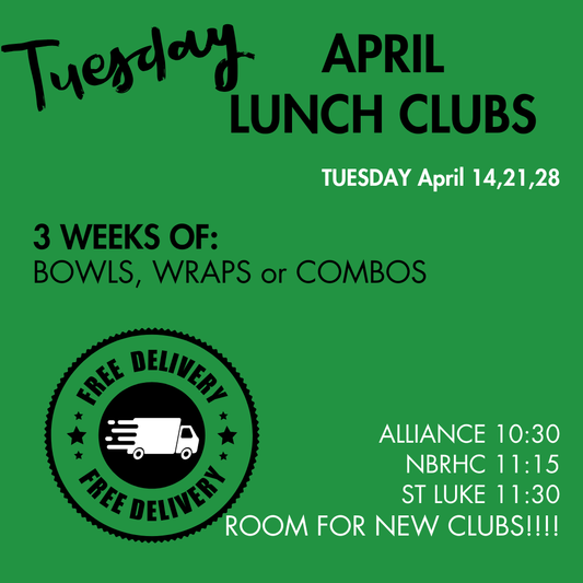 TUESDAY Lunch Clubs