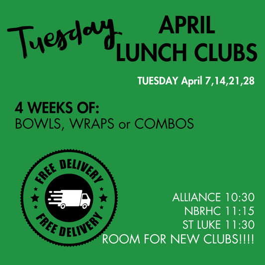 TUESDAY Lunch Clubs