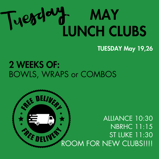 TUESDAY Lunch Clubs
