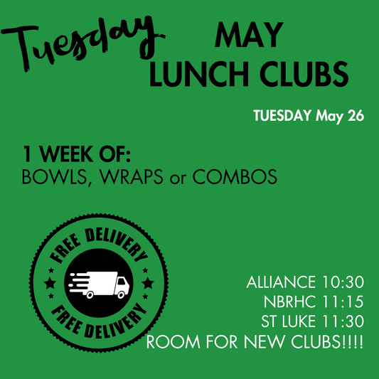 TUESDAY Lunch Clubs