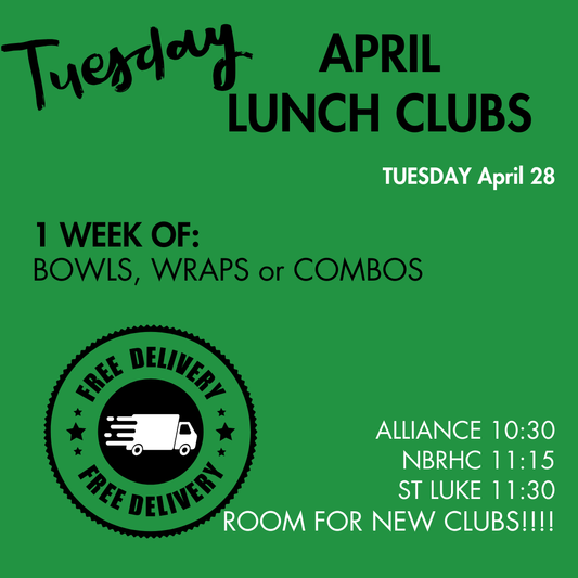 TUESDAY Lunch Clubs