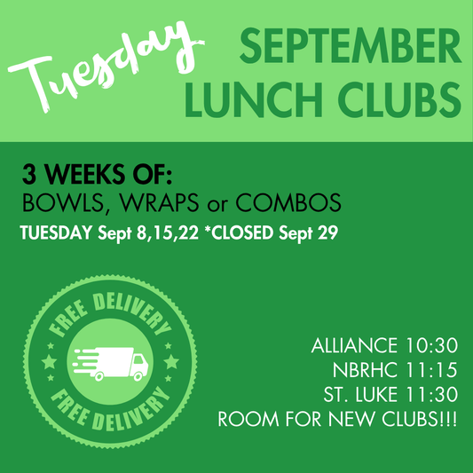 TUESDAY Lunch Clubs
