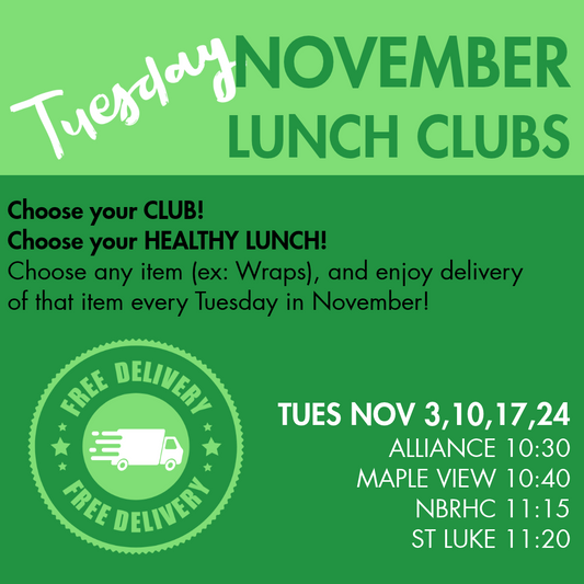 TUESDAY Lunch Clubs NOV