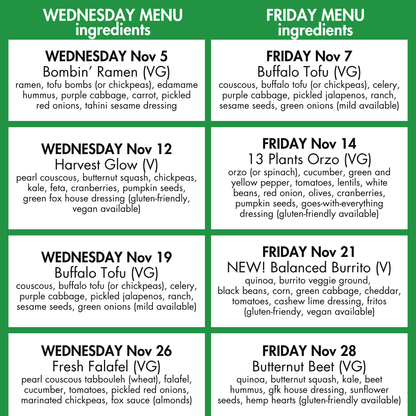 November Lunch Clubs