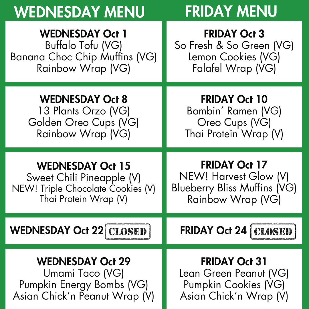 October Lunch Clubs