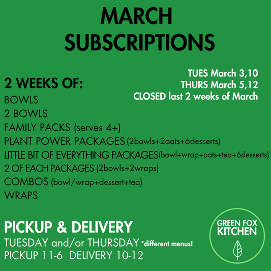 March Subscriptions