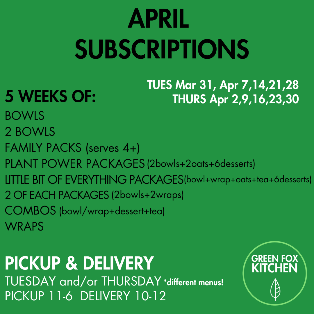 April Subscriptions
