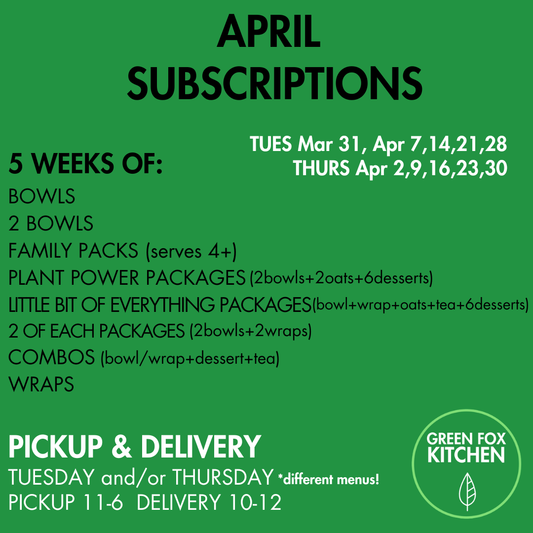 April Subscriptions