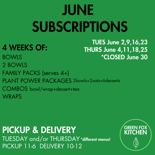 June Subscriptions