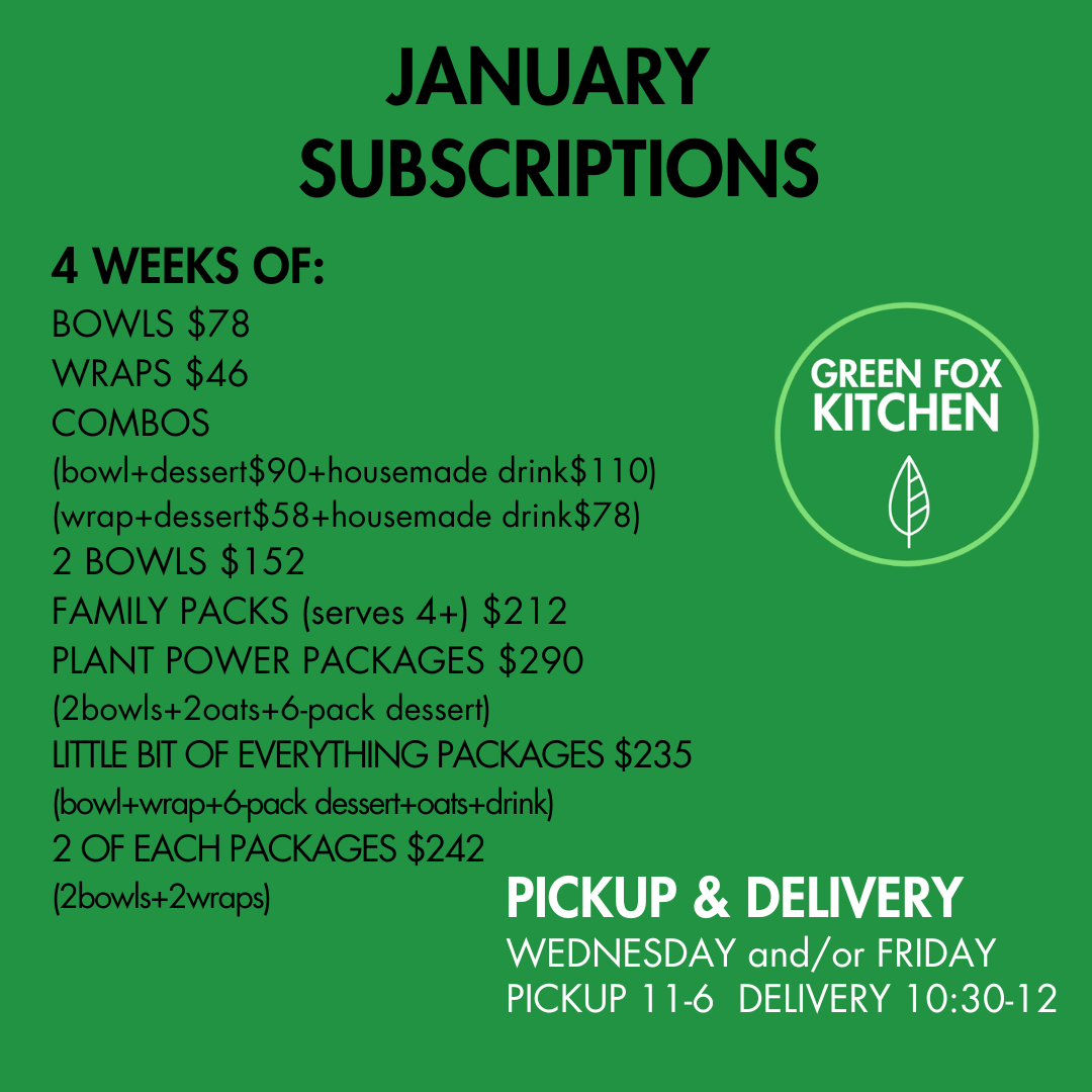 January Subscriptions
