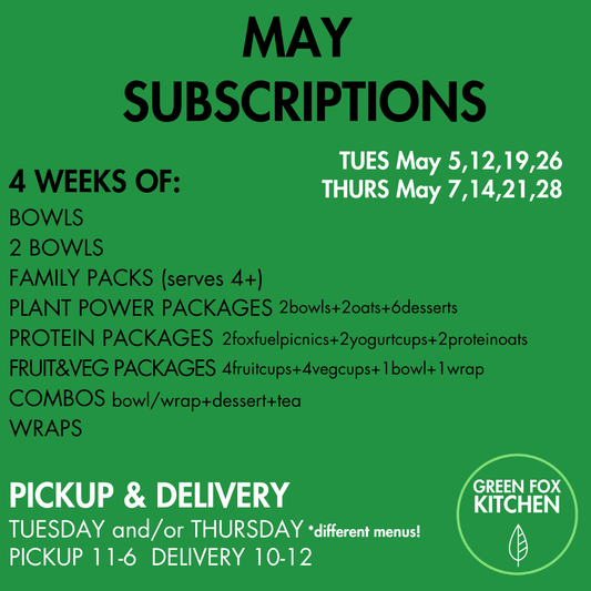 May Subscriptions