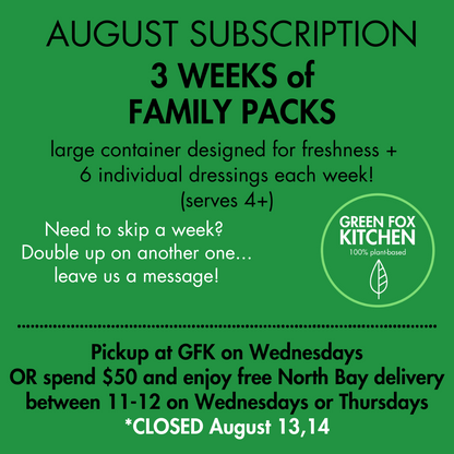 August Subscription FAMILY PACK