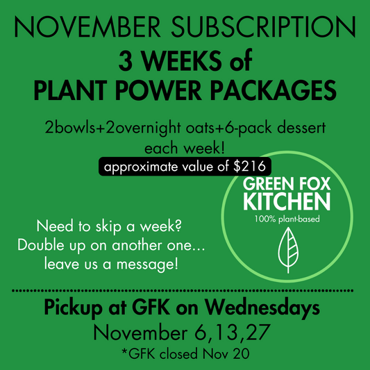 November Subscription PLANT POWER PACKAGE