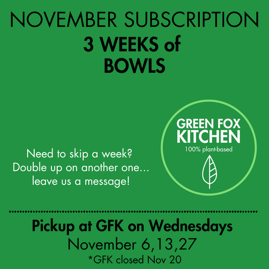 November Subscription BOWLS